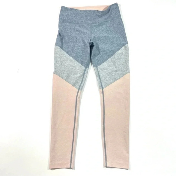 Outdoor Voices 7/8 Springs Leggings Lake Dove Rose Quartz Colorblock - Picture 1 of 7